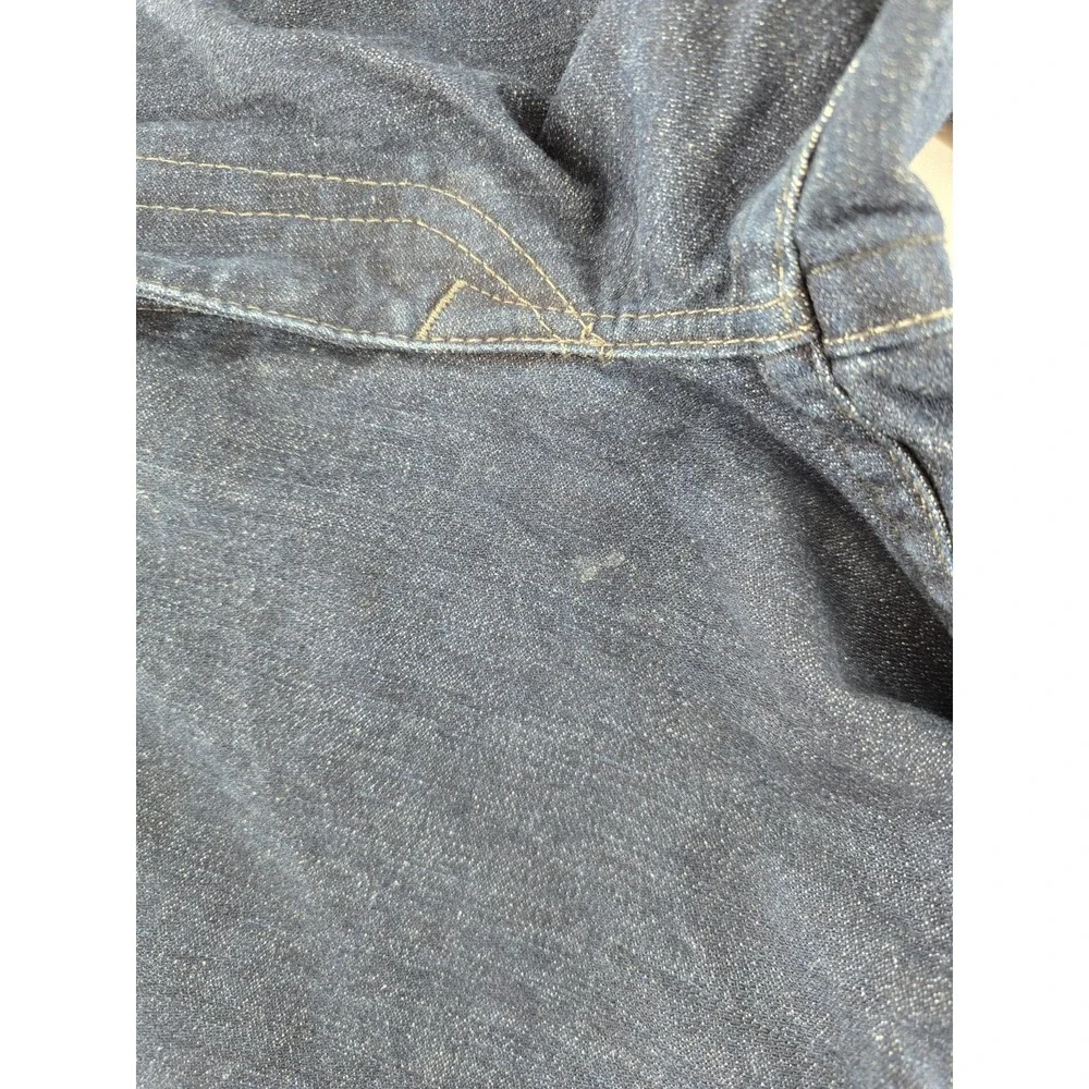Y2K True Religion Straight Flap‎ Jeans 34X29 USA Dark Wash World Tour Ricky